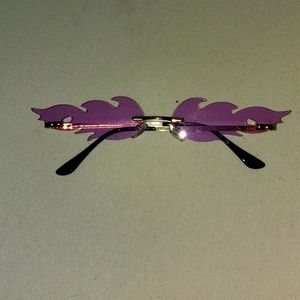 Purple flame sunglasses